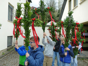 Palmsonntag in St. Crescentius - Beginn der Heiligen Woche (© Karl-Franz Thiede)